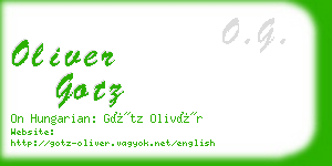 oliver gotz business card